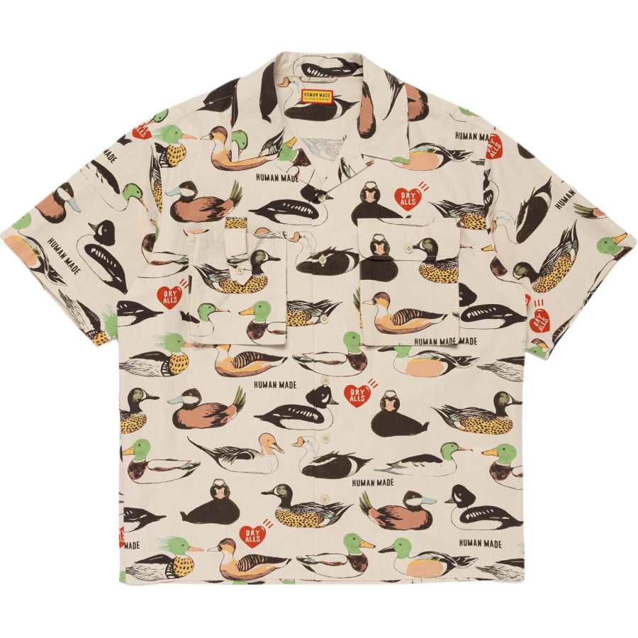 HUMAN MADE HUMAN MADE SS26 Shirts Unisex Beige Cuban Collar Thin Other