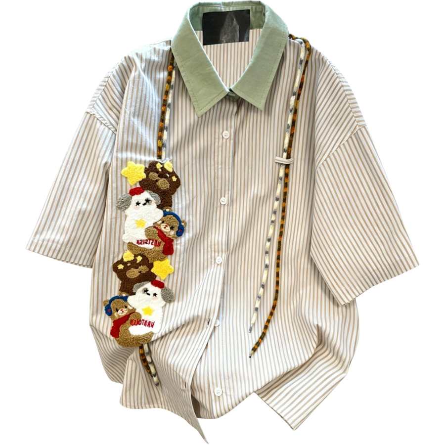 Lnga Landgre Shirts Men's Image Color Pointed Collar Thin Other