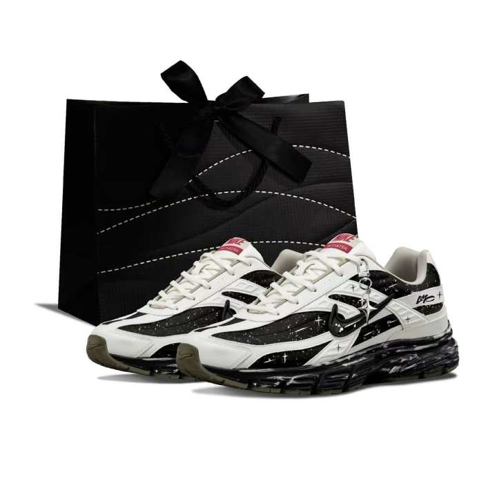 Nike Nike Initiator Breathable Support Lightweight Low top Casual Running Shoes Men's Black White Gray