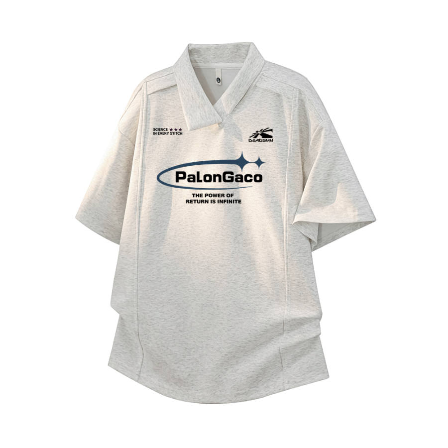 PAL ONGACO Polo Shirts Unisex Polo Collar Moderate Straight Fit