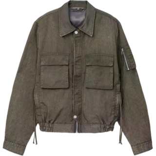 CAMPERLAB Denim Jackets Men's Green Lapel Moderate