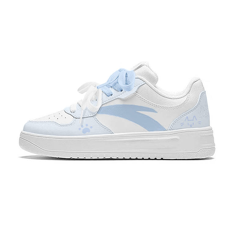 Anta Easy Lightweight Abrasion Resistant Low top Skateboard Shoes Women's Blue