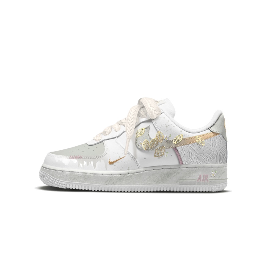 Nike Nike Air Force 1 07 Essential Low top Skateboard Shoes Women's White Green
