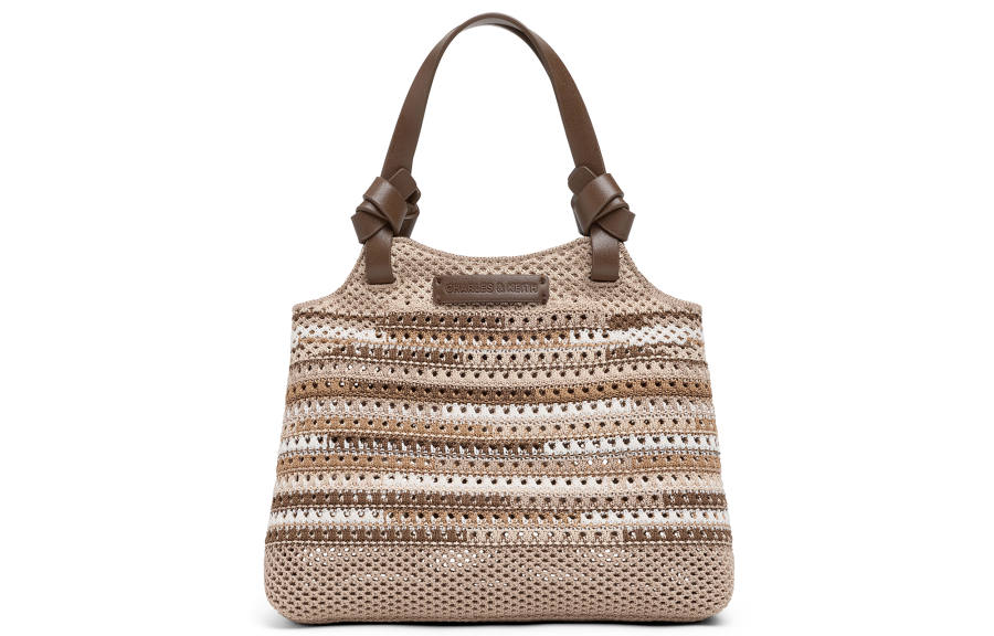 CHARLES&KEITH CHARLES&KEITH PU, Textile Mixture Handbag Small Women's Multicolor