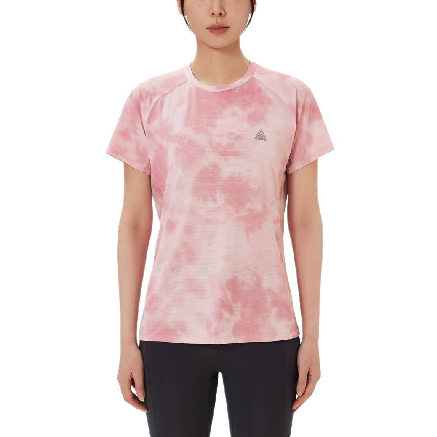 KOLON SPORT T Shirts Women's Pink Crew Neck Thin Other