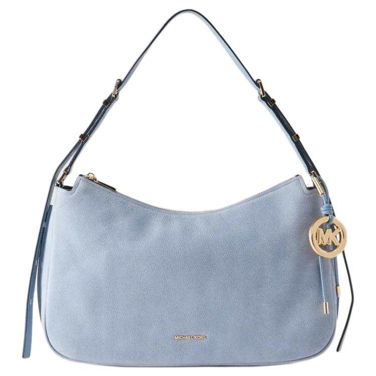 MICHAEL KORS Nolita Cow Leather Shoulder Bag Medium Women's Light Blue