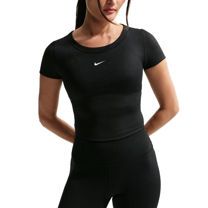 Nike Nike T Shirts Women's Black/White Crew Neck Moderate