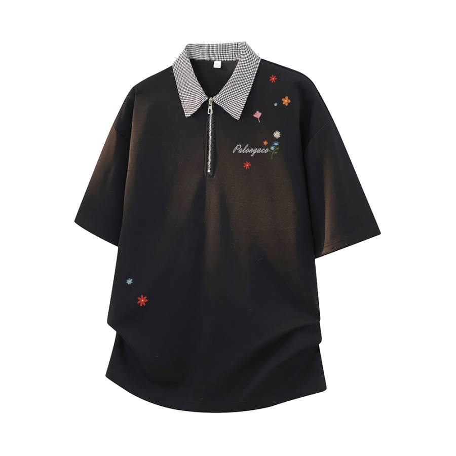 PAL ONGACO Polo Shirts Unisex Polo Collar Moderate Straight Fit