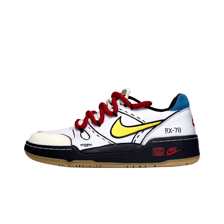 Nike Nike Full Force Thermal Slip Resistant Cushioning Abrasion Resistant Low top Skateboard Shoes Men's White Red 2026