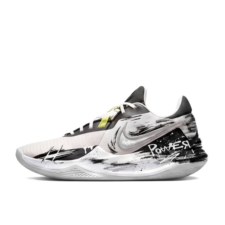 Nike Nike Precision 6 Aquaman Cushioning Slip Resistant Low top Basketball Shoes Men's Black White