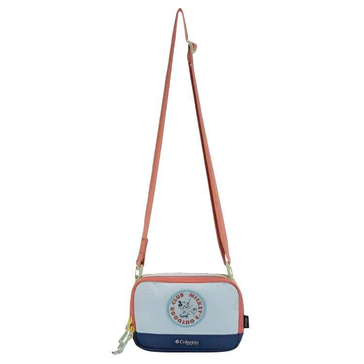 Columbia Fabric Crossbody Bags Unisex Light Blue & Orange