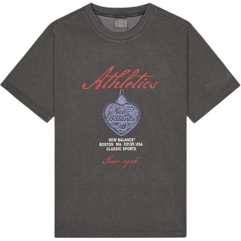 New Balance New Balance T Shirts Unisex Charcoal Gray Crew Neck