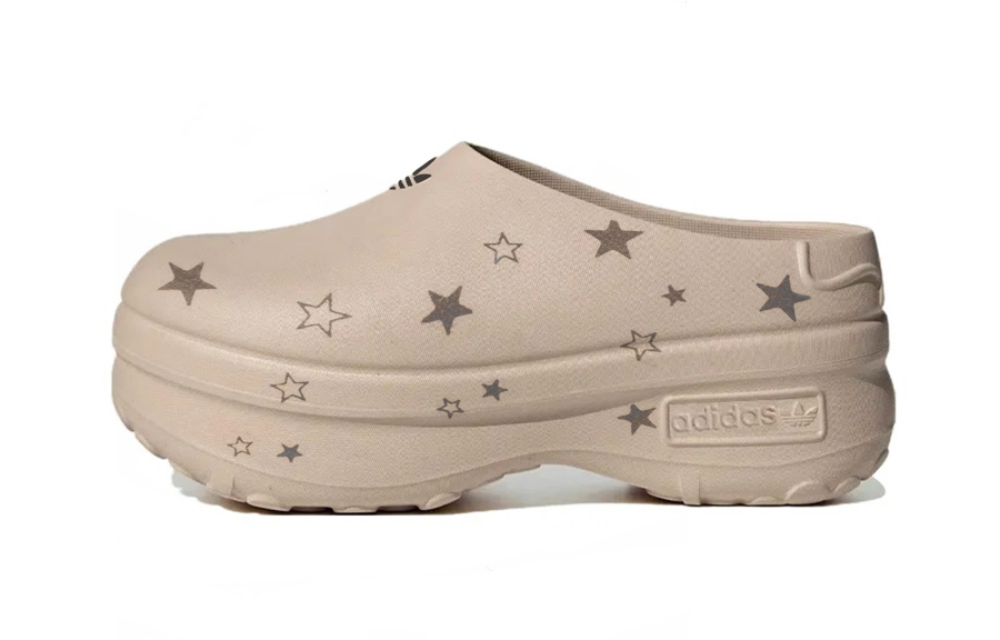 Adidas Originals AdiFOM Stan Smith Mule Cute Pet Design Graffiti Abrasion Resistant Chef Shoes Women's Sandy Umber