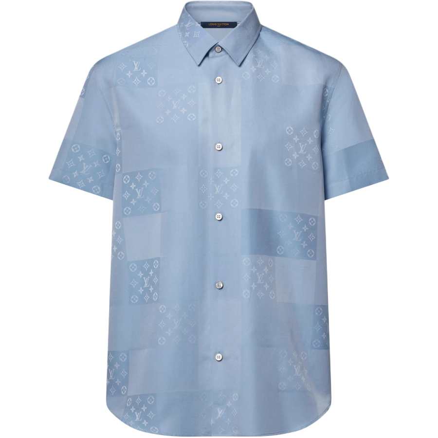 LOUIS VUITTON Shirts Men's Blue Moderate Other