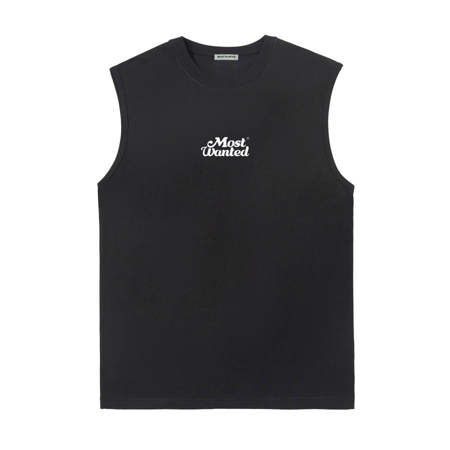 MostwantedLab Tank Tops Unisex Crew Neck Thin Sleeveless
