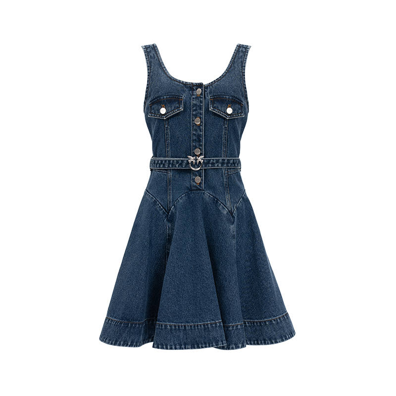 PINKO Sleeveless Denim Dress Women's