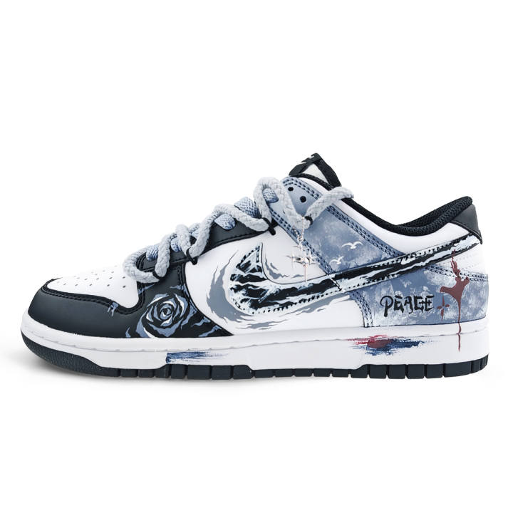 Nike Nike Dunk Peace Smoke Leather Slip Resistant, Abrasion Resistant, Lightweight Cushioning Low top