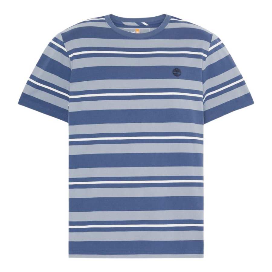 Timberland T Shirts Men's Stonewashed Color Crew Neck Moderate