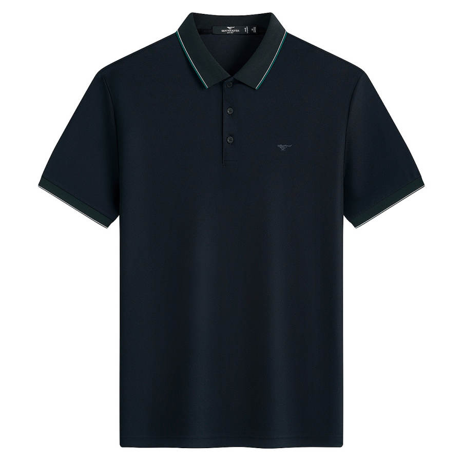 SEPTWOLVES Polo Shirts Men's Polo Collar Thin Straight Fit
