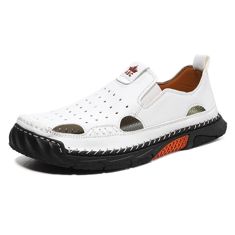 YALU Rubber Sole Closed Toe Slippers Men's