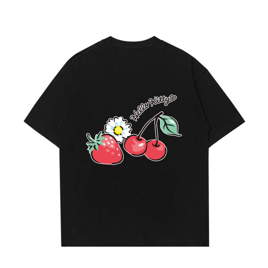 Sanrio x Hello Kitty Hello Kitty Summer Drop Shoulder Sleeve T Shirt Women's