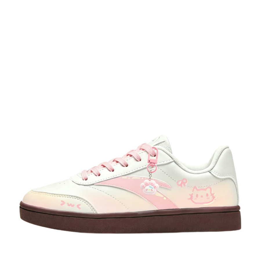 Anta Active Waterproof Lightweight Low top Skateboard Shoes Women's Pink
