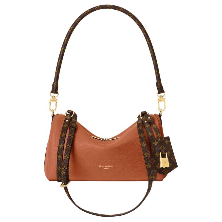 LOUIS VUITTON Express Cow Leather Shoulder Bag Small Women's Brown