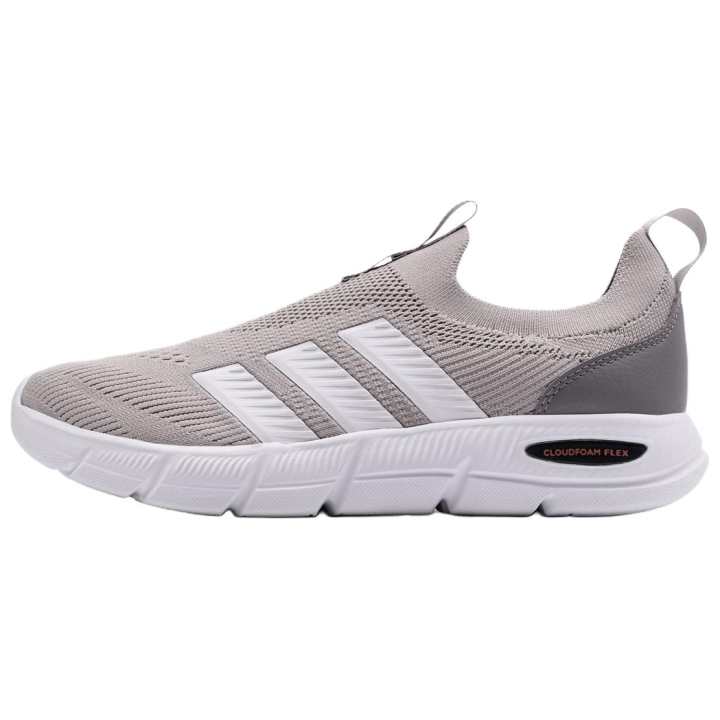 Adidas Adidas Abrasion Resistant Breathable Support Running Shoes Men's Gray White