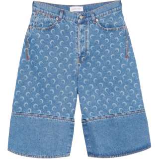 Marine Serre Denim Shorts Men's