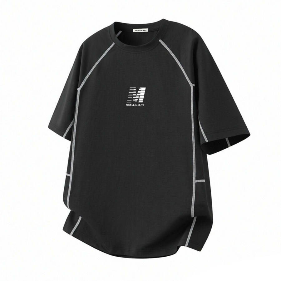 MUSCLETECH T Shirts Unisex Crew Neck Thin Straight Fit