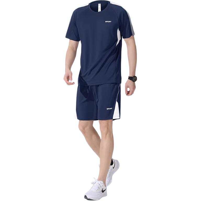 Lnga Landgre Casual Sportswear Men's Crew Neck Thin