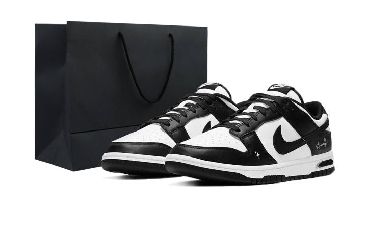 Nike Nike Dunk Shadow Low top Kids' Skateboarding Shoes Black White Unisex