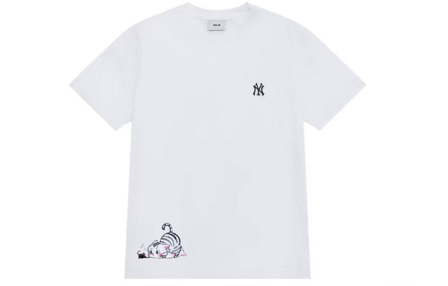 MLB MLB T Shirts Unisex White Crew Neck Straight Fit