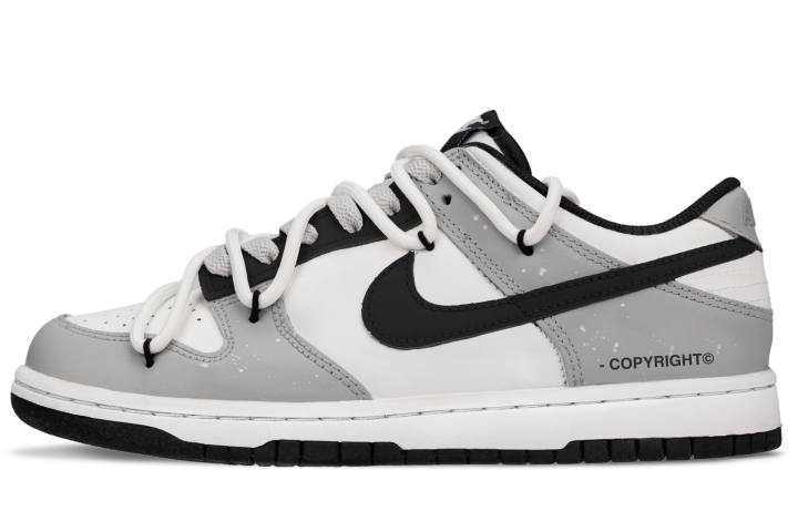 Nike Nike Dunk Broken Realm A Low top Skateboard Shoes Unisex Black Gray White