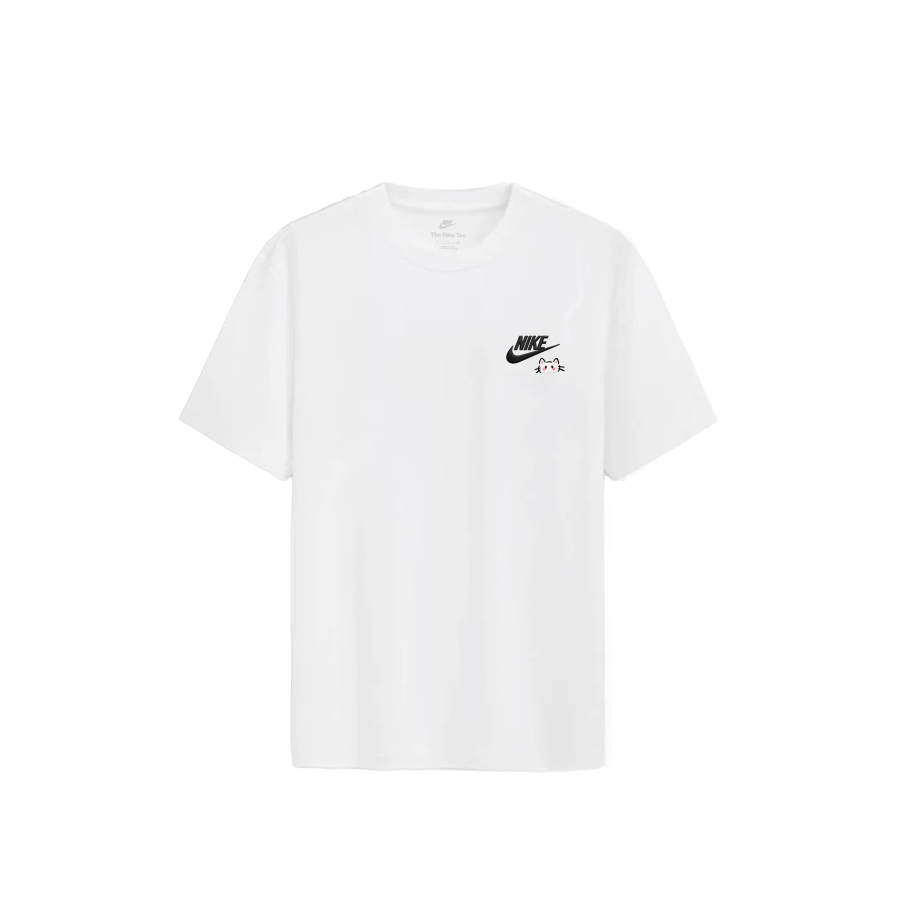Nike Nike Sportswear T Shirts Unisex White Crew Neck Moderate Straight Fit