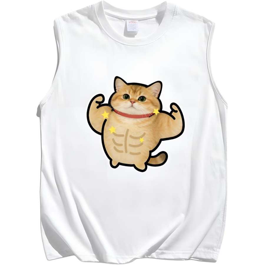 Lnga Landgre Tank Tops Unisex Crew Neck Thin Sleeveless