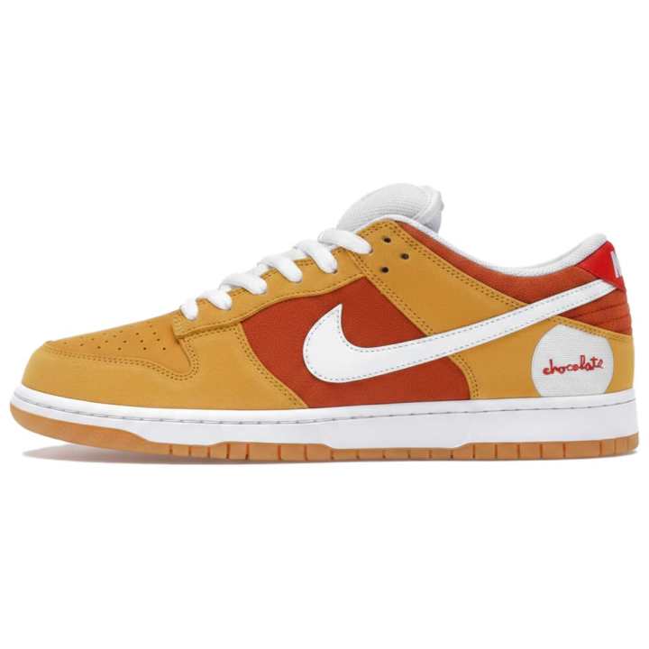 Nike Nike x Chocolate Skateboards X EBay Dunk SB Low top Skateboard Shoes Unisex Yellow