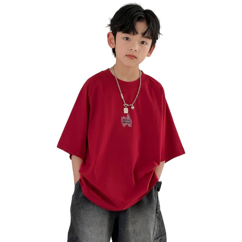 YALU Grade School T Shirts Crew Neck Moderate