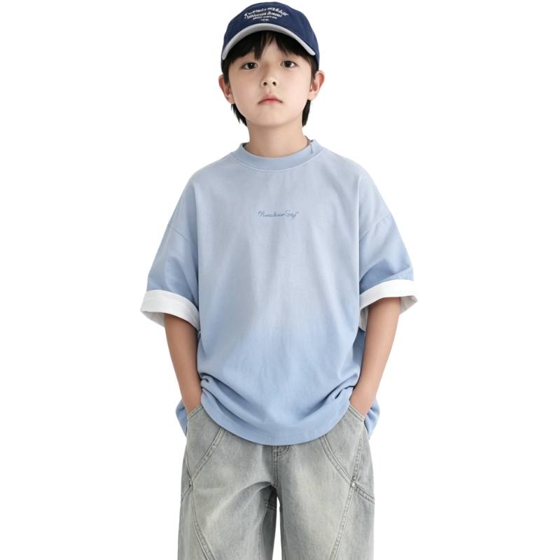 YALU Grade School T Shirts Crew Neck Moderate