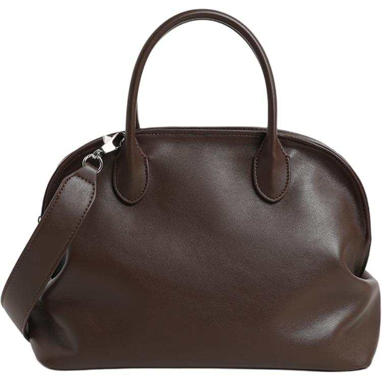 PAYOT Synthetic Leather Handbag Regular Women's Dark Brown/Khaki/Black