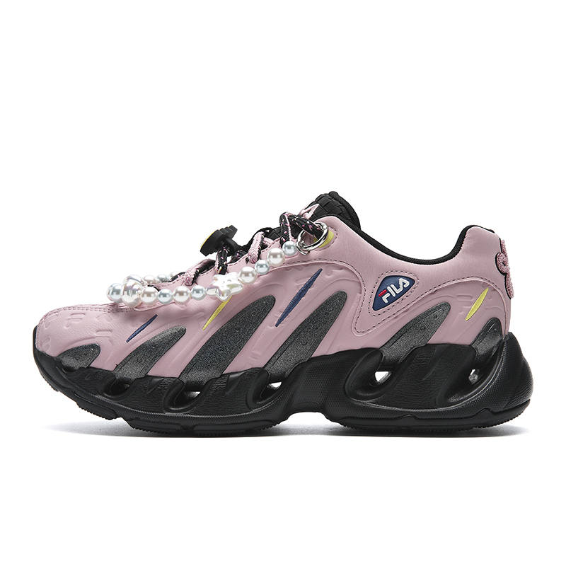 FILA VETTA Textile, Synthetic Leather Abrasion Resistant, Breathable, Lightweight Low top Chunky Sneakers Women's