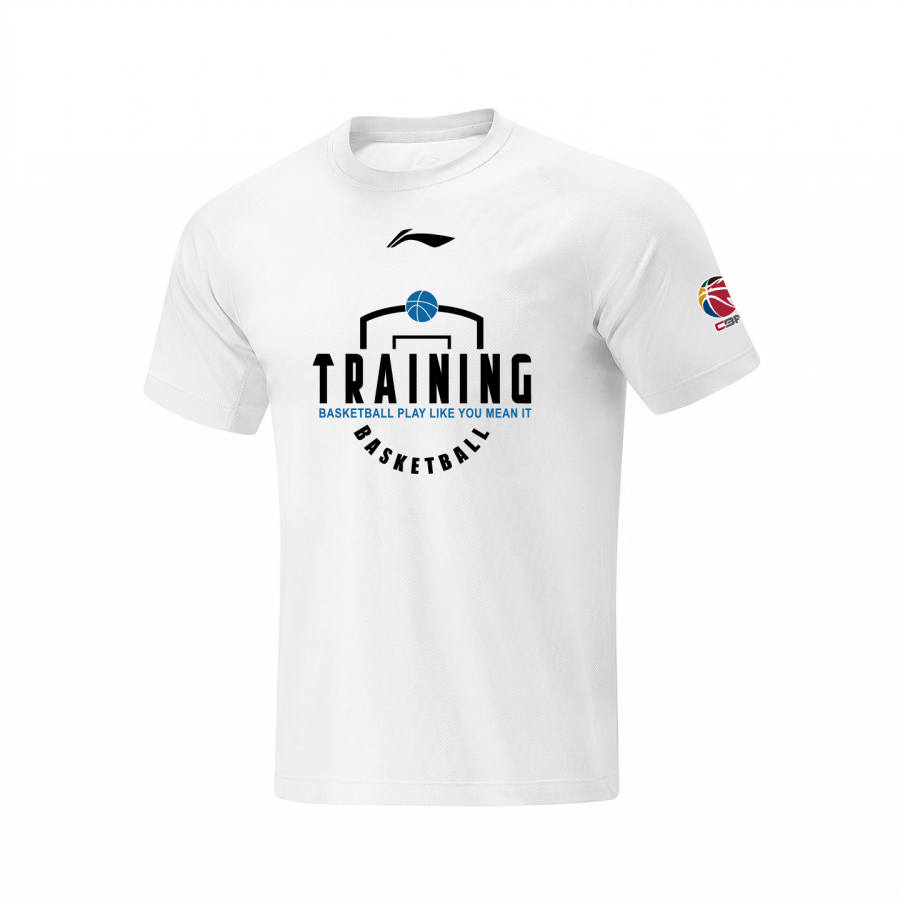 Li-Ning Li Ning Short Sleeved T Shirts Unisex White