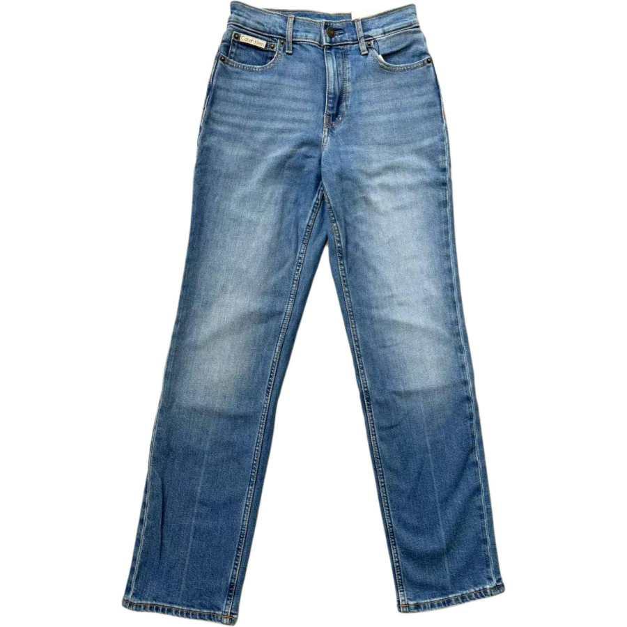 Calvin Klein Jeans Women's Blue Moderate Straight Fit Pants