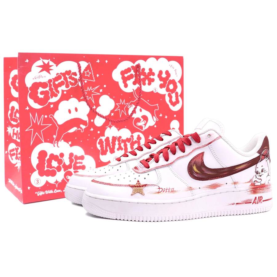 Nike Nike Air Force 1 Bunny NJZ Women's Group Collection, Shopping Bag 52 Lovers, Celebration, Chinese Zodiac