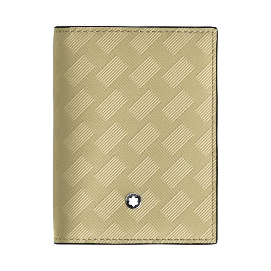 MONTBLANC Stylish 3.0 Cow Leather Card Holder Unisex Light Green