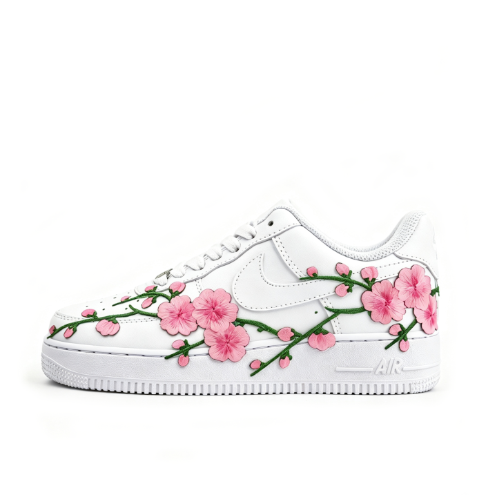 Nike Nike Air Force 1 Leather Abrasion Resistant Low top Skateboard Shoes Women's White