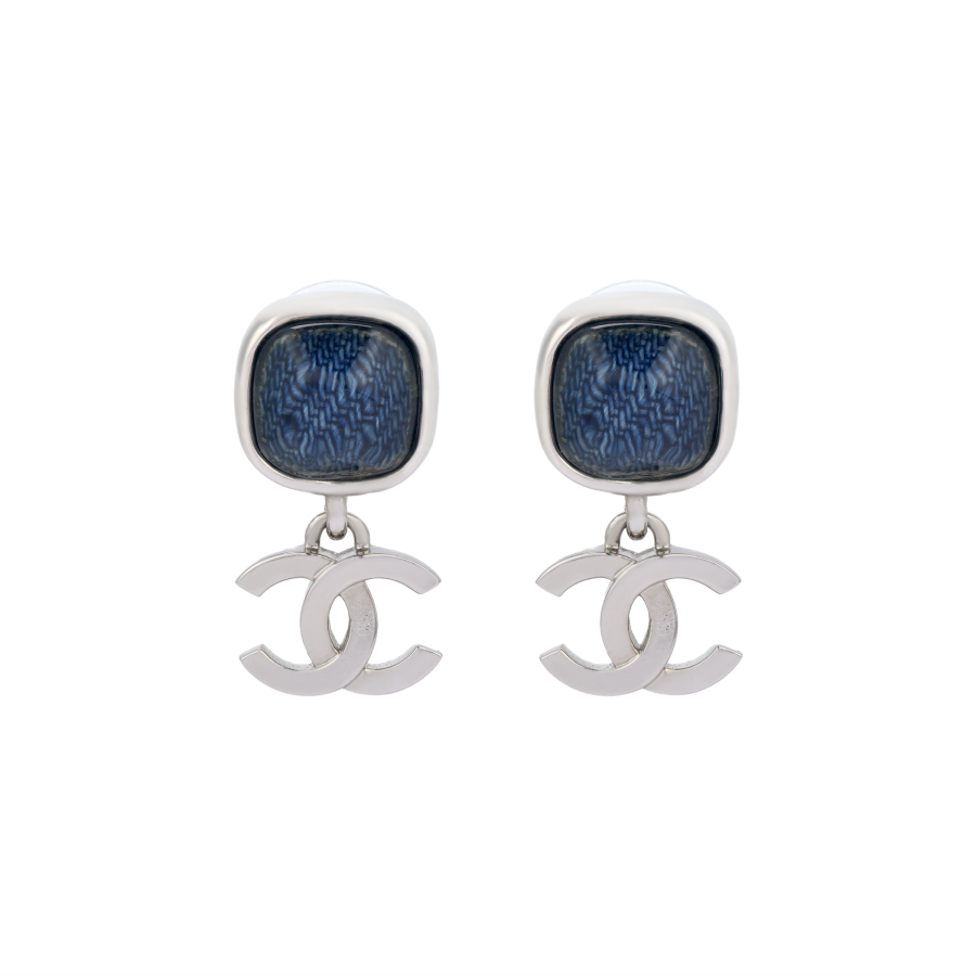 CHANEL CHANEL Stud Earrings Women's Silver