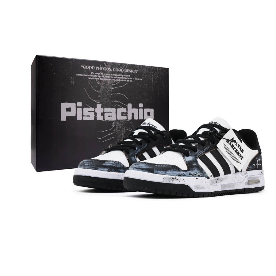 Adidas Adidas ENTRAP Heart Signal Low top Skateboard Shoes Unisex Black White