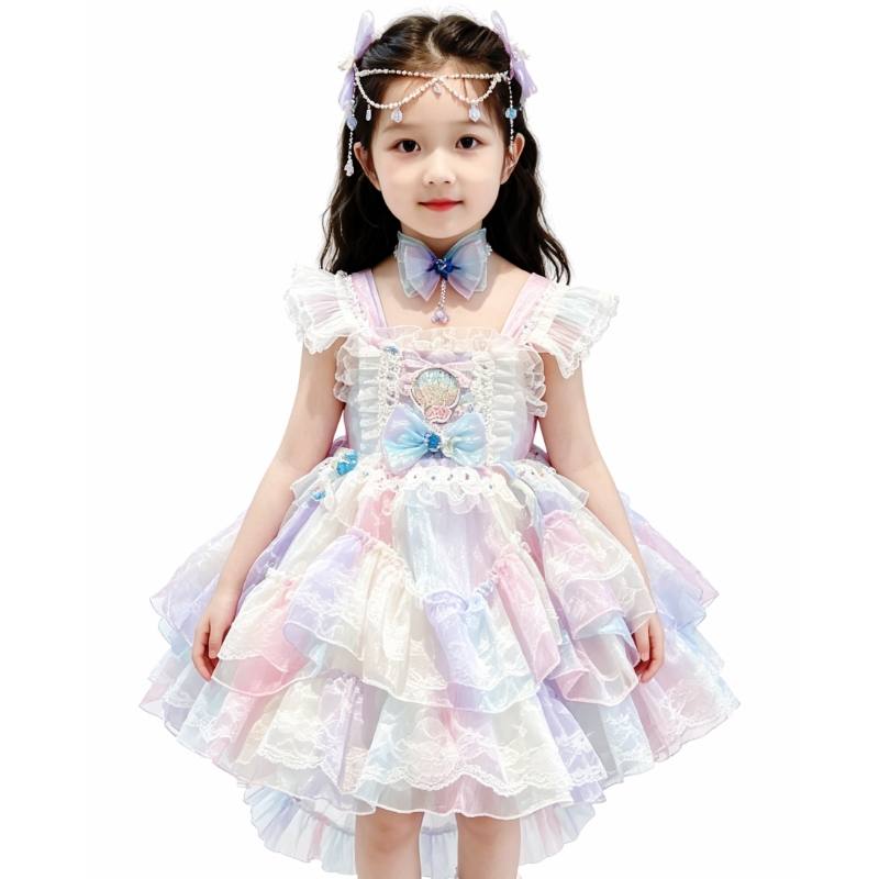 YALU Dress Children Aged 3 7 Years Old