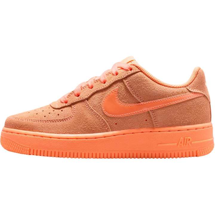 Nike Nike Air Force 1 Leather, Suede Low top Skateboard Shoes Orange Unisex